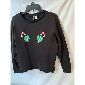 Christmas Sweatshirt Candy Canes